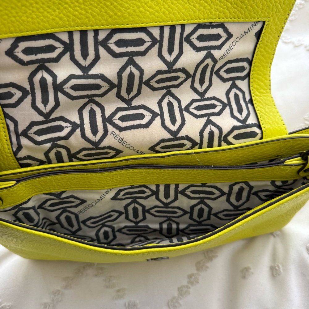 Highlighter Yellow Bright Rebecca Minkoff crossbody - Picture 9 of 10